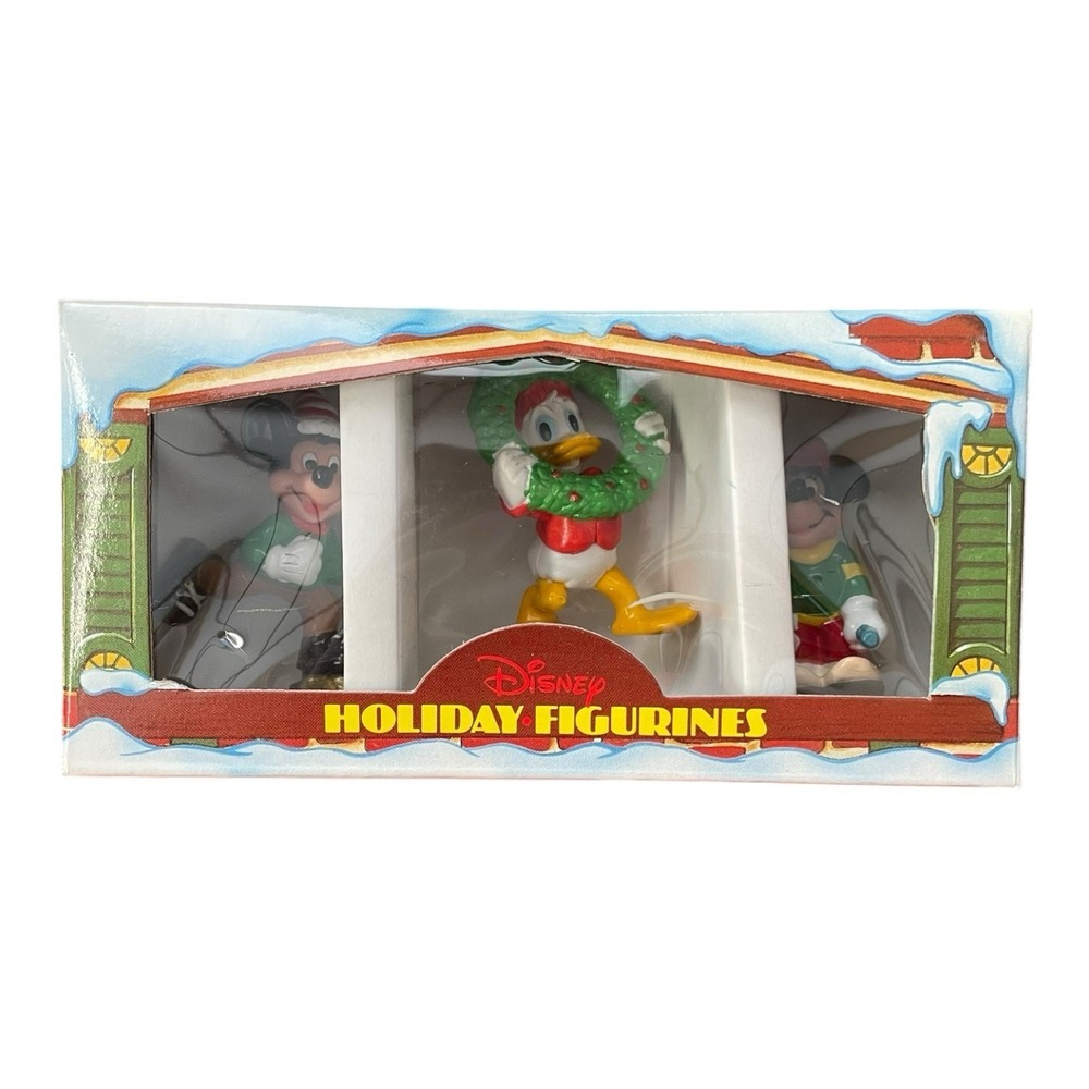 Disney Donald Duck, Mickey, & Minnie Applause Holiday Christmas Figurines